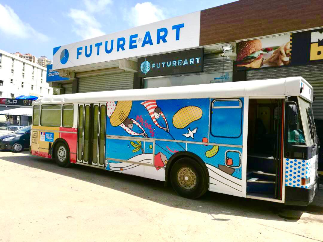 FutureArt Lebanon — Beirut storefront and vehicle branding