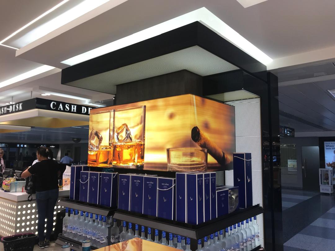 Duty Free — Illuminated Retail Display